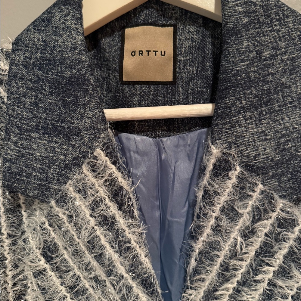 ORTTU Andre Jacket blue one size loose fit New - Picture 7 of 8